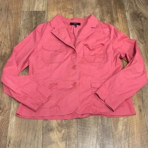 Talbots petite button up blazer jacket